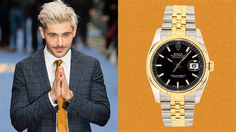 zac efron rolex|Zac Efron's gold Rolex Datejust will stand the test of time .